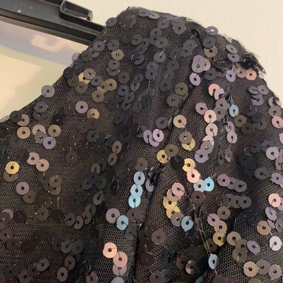 NWT Draped back short sequins party dress - Picture 3 of 5